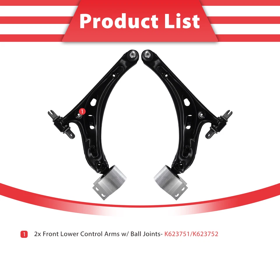 Front Lower Control Arm & Ball Joint Kit  for 2018-22 Enclave Chevrolet Traverse Foto 3 de 4