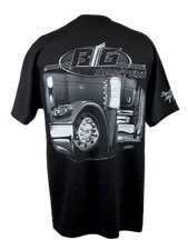 big strappers peterbilt pride n first class t-shirt black gray mens short sleeve
