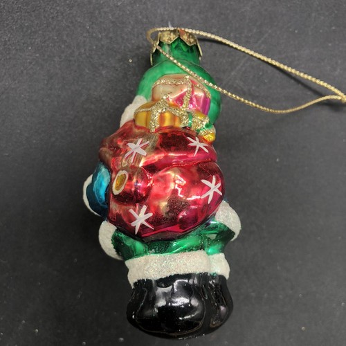 Vtg 6 Glass Santa & Nutcracker Ornaments 3.5” Assorted Colors Hand Painted Faded - Picture 3 of 18
