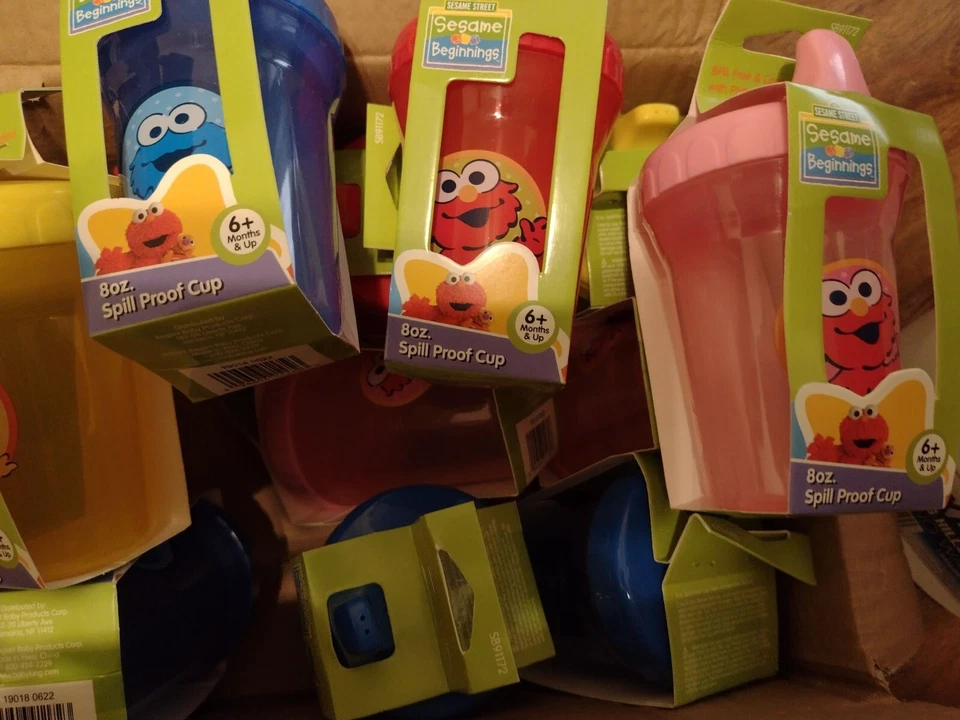 Sesame Street Sesame Beginnings ELMO 8 унций ЗАЩИТА ОТ РАЗЛИВОВ - Изображение 3 из 3