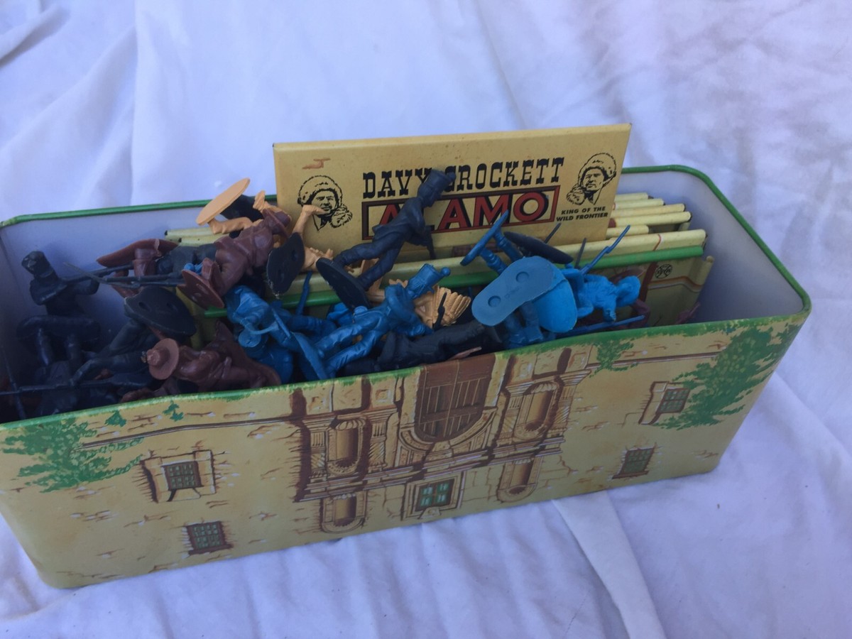 Vintage Marx • Walt Disney • Davy Crockett Alamo Play Set Fort Tin