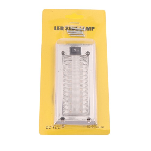 Bright Light Panel Car 12V-24V COB Truck Car Interior Blue Light Reading Lamp - Photo 11/12