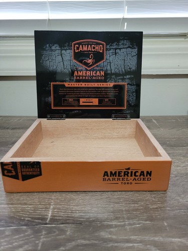 Camacho American Barrel Aged Gordo Hand Made Empty Wooden Cigar Box Humidor - Picture 5 of 7