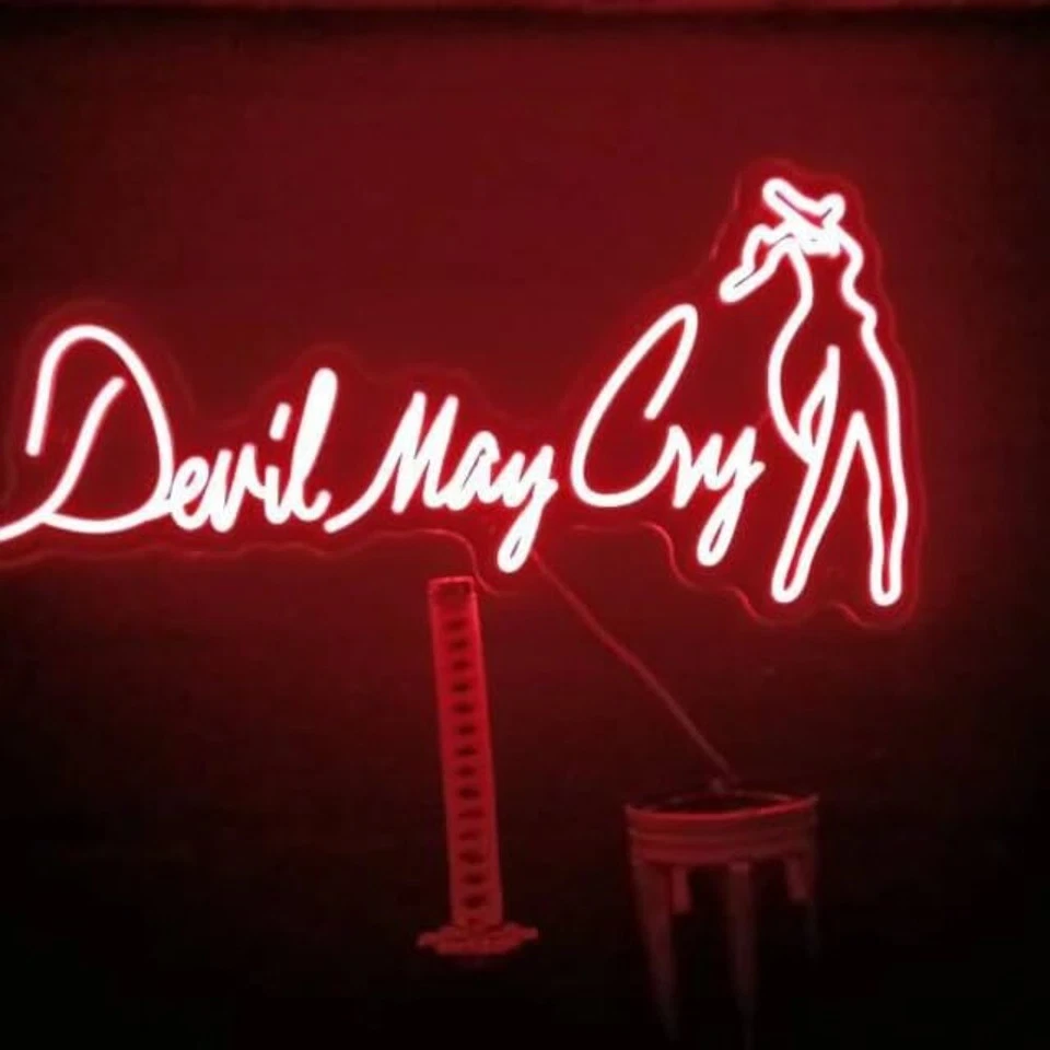 Devil Cry Neon Sign Restaurant Decor Bar Club Decor Wall Neon Sign (5V USB) - Image 2 of 4