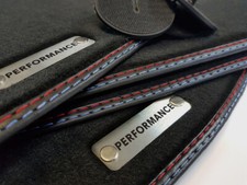 Performance Fußmatten für BMW 5er GT höchste Qualität Velours Metall Logo 