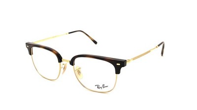 Ray Ban NEW CLUBMASTER 2012 Havana Gold / Clear Lens 51mm Eyeglasses RX7216