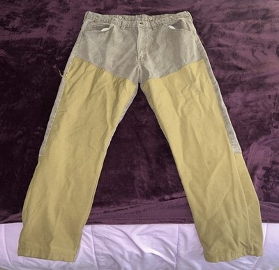 Wrangler Rugged Wear Upland Pant 40x32 Canvas Duck Hybrid Work Jean Bit Distress