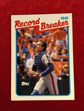 1989 Topps - Record Breaker #3 Gary Carter 🔥 New York Mets 