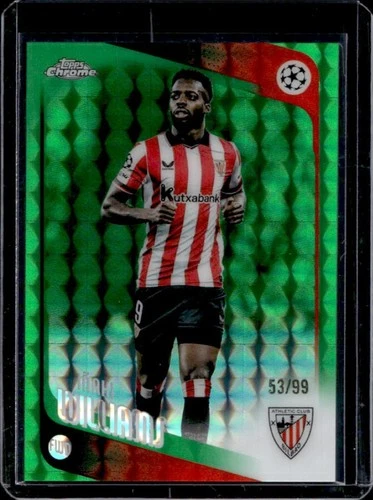 2025-26 Topps Chrome UEFA CC Inaki Williams Green Geometric Refractor #/99