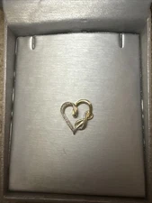 Zales Gold Heart Infinity Pendant