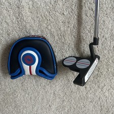 ODYSSEY TRIPLE TRACK 2-BALL BLADE STROKE LAB PUTTER 34 IN HEAD COVER MINT CONDIT
