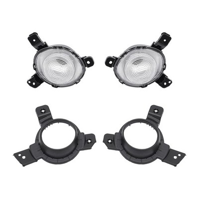 For 2019-2020 Kia Forte 2x Halogen Bumper Fog Lights Lamps Left+Right Clear Lens