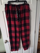 New Women's Rio Red/Caviar Magellan Outdoors Flannel Lounge Pants Size XL