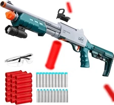 35" Soft Bullets Airsoft Toy Gun with Shell Ejecting Goggles Realistic Full set