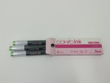 Copic Ink .too Refills, 12ml Pack of 3 Refill Pens NEW G14 Apple Green