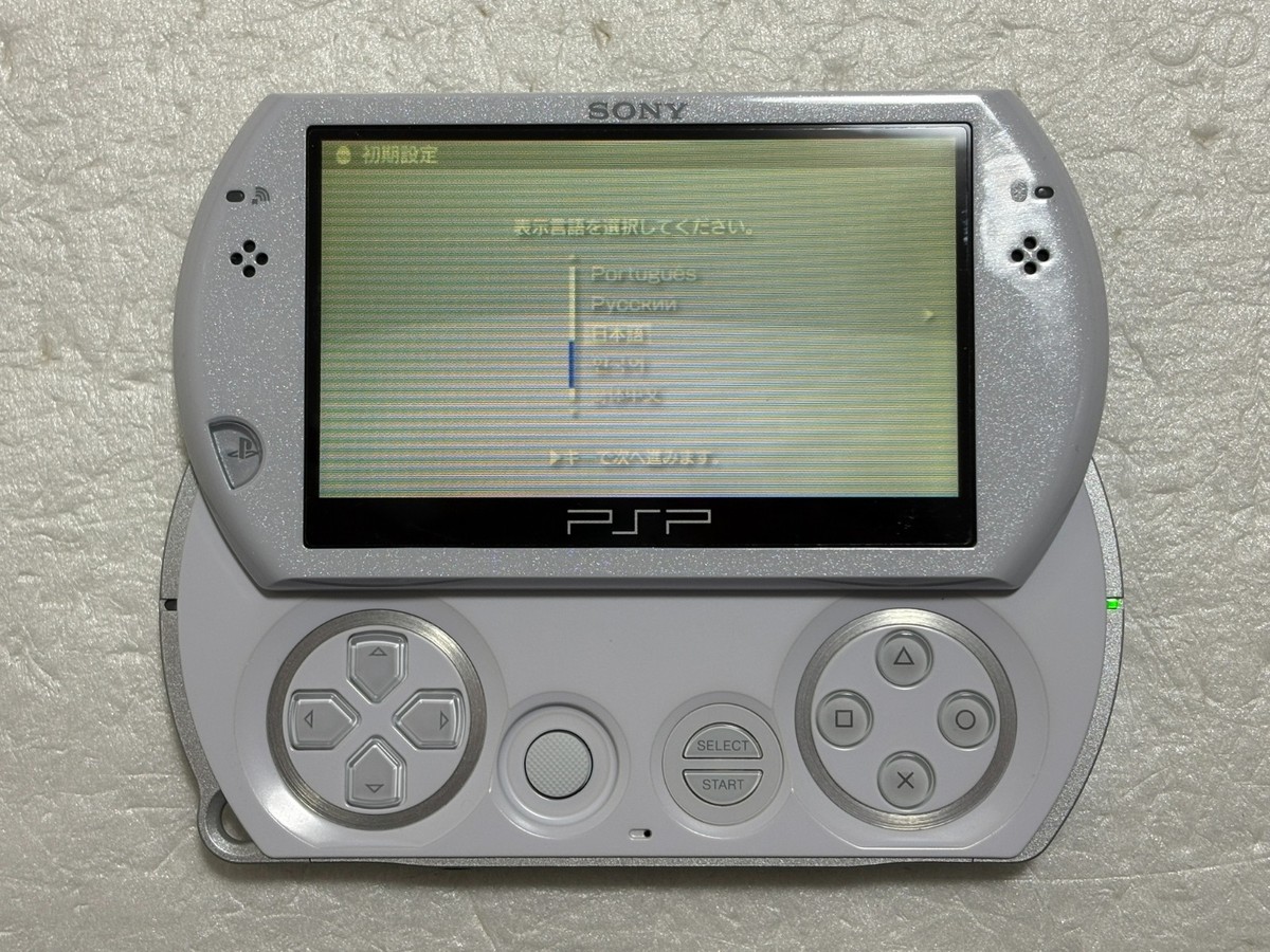 Sony PSP Go PSP-N1000PW PlayStation Portable Go Pearl White Used