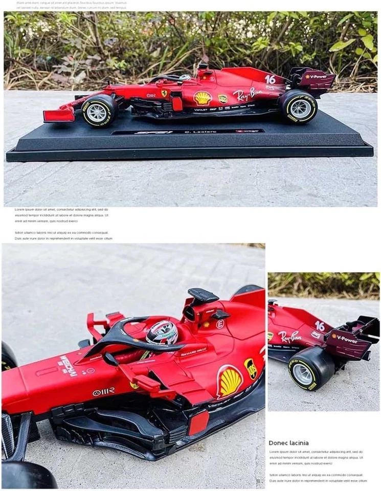 Ferrari SF21 2021 C. Leclerc n.16 1:18 - Bburago - 16809 - Immagine 3 di 4
