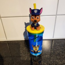 Trinkbecher Paw Patrol mit Strohhalm Kinderbecher Kunststoffbecher