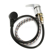 Salon Water Faucet Set Zinc Alloy Hot Cold Mixer Sprayer Kit for Hair Wash