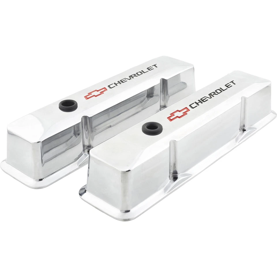 Speedway Bow Tie Aluminum Valve Covers, Fits Small Block Chevy - Image 3 of 4