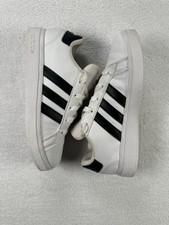 adidas Kids Unisex Grand Court Sneakers - US 13.5, Cloud White/Core Black School
