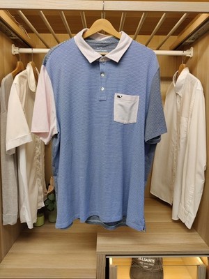 NEU MIT ETIKETT VINEYARD VINES XLARGE MULTI T-SHIRT POLO TEE STREIFEN KURZARM HERREN XL