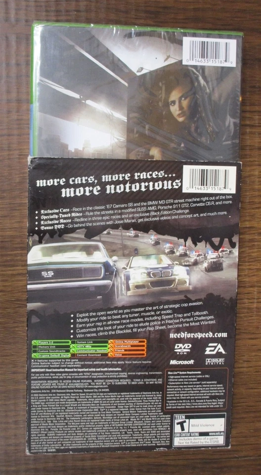Video Game XBOX Need For Speed Most Wanted Black Edition NEW SEALED #1 see pics - Image 3 of 4