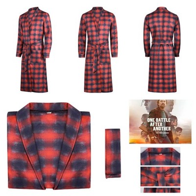 One Battle After Another Bob Long Robe Cosplay Costume Halloween Bob Party Suit