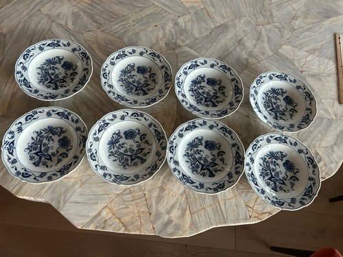 Blue Danube / Onion Japan Rim Soup Salad Bowl 8 1/8 " Set Of 8 | eBay