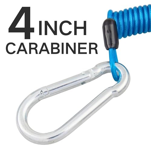  Trailer Breakaway Switch 4ft Brake Away Coiled Cable Large Carabiner, RV  - Picture 5 of 6