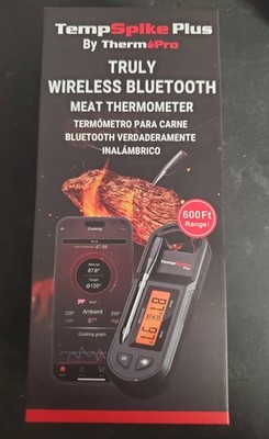 TempSpike Plus by Therm Pro TRULY WIRELESS BLUETOOTH Meat Thermometer NEW SEALED