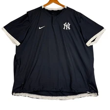 New York Yankees MLB Baseball Nike Pullover Jacket Men's Size XL Black