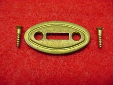 T/C- Thompson Center-Hawken-Brass Forend Esutcheon w/Screws-Wedge Plate-Nice (E)
