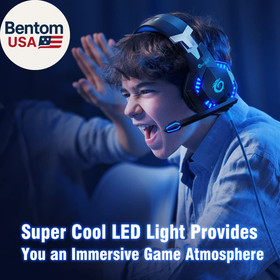 G2000 Gaming Headset for PS5 PS4 Xbox One Controller,Bass Surround Noise Cancell