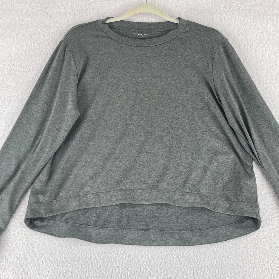 Varley Dalwood Top Womens Large Gray Active Stretch Jersey Long Sleeve Pullover - Image 2 of 4