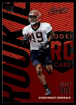 2018 Panini Absolute Auden Tate Rookie Cincinnati Bengals #142