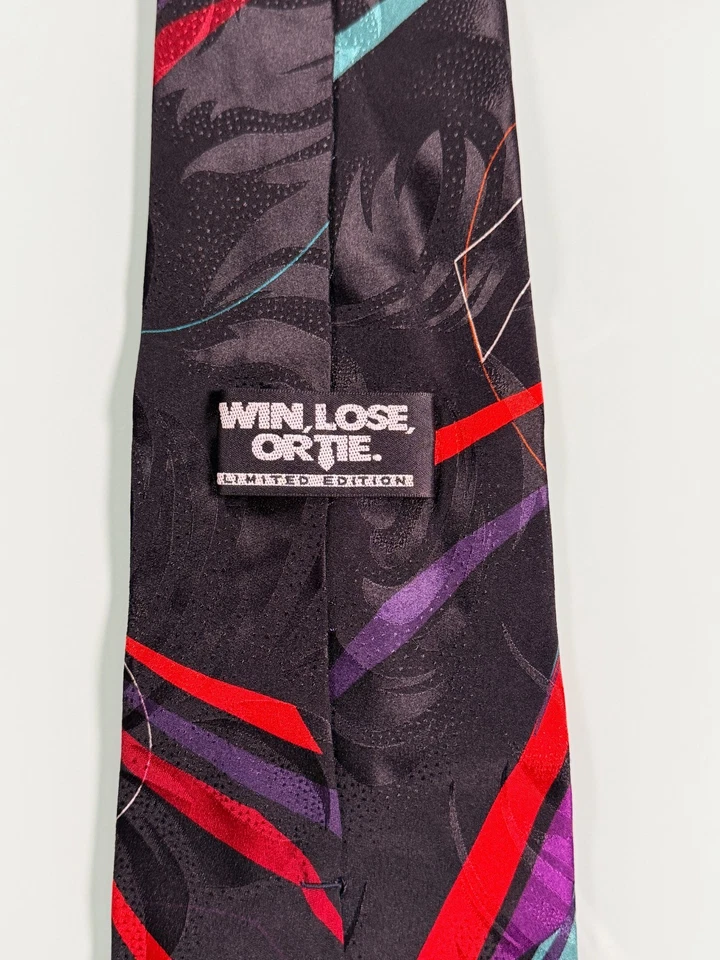 Corbata de baloncesto Win Lose or Tie talla estándar 100 % seda NBA Chicago Bulls Foto 2 de 4