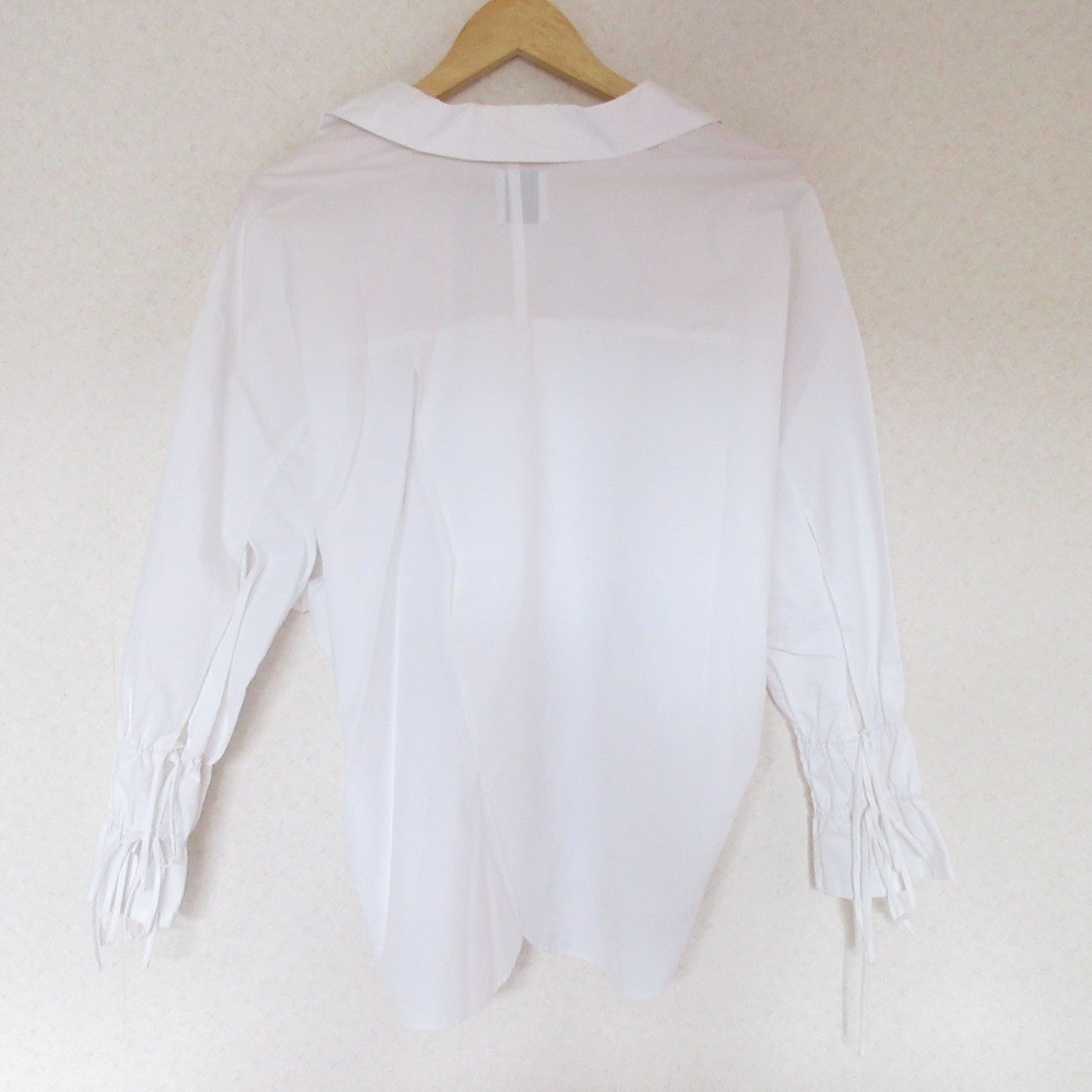 Ameri Dolman Sleeve Skipper Shirt Blouse White Wo… - image 2