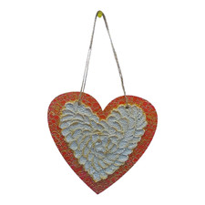 Heart 3D Original Deco Panel Gift for Her Volumetric Painting Wall Art Handmade