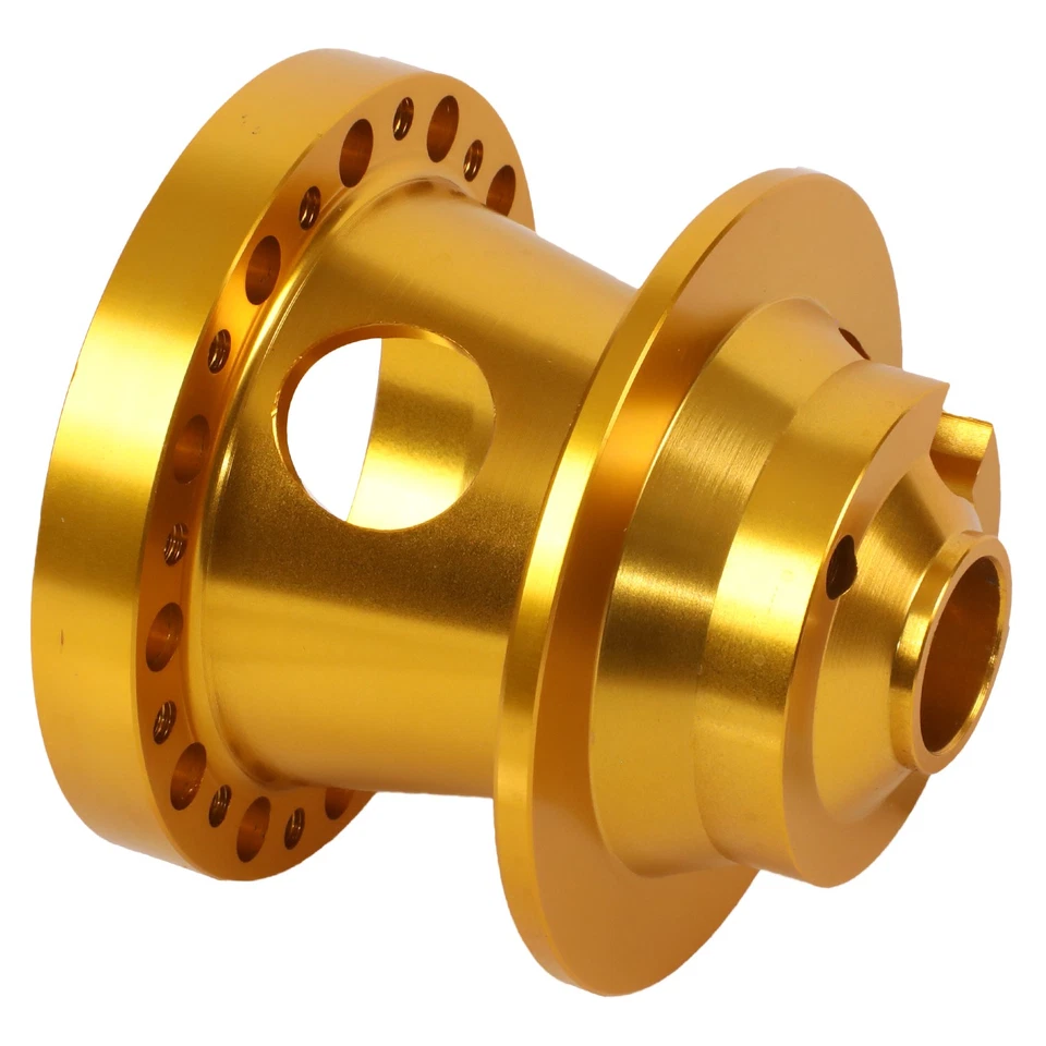 Kit de adaptador de cubo de volante de aluminio dorado de 6 pernos Boss para Chevy GMC Dodge Foto 3 de 4