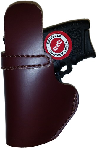 LT CUSTOM MAHOGANY IWB Leather Gun Holster YOU CHOOSE:rh,lh-laser-slide-belt-mag - Picture 5 of 10