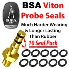 BSA 'Viton O-rings' Filler Probe Seals Harder Wearing than Rubber.