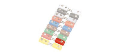 BRAWA 3042 female plug red color mm 2.5 (pack of 10 pieces)