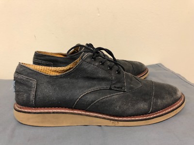 TOMS Brogue Black Denim Oxford Shoes Size 8 s_wp_620eace8c693bd51700575b4.webp main image 4