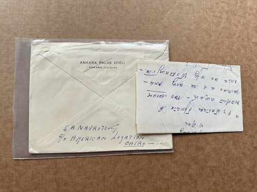 US 1946 Prexy Cover +Franking #820 Pre Buchanan +US Embassy in Cairo +Letter - Picture 2 of 2