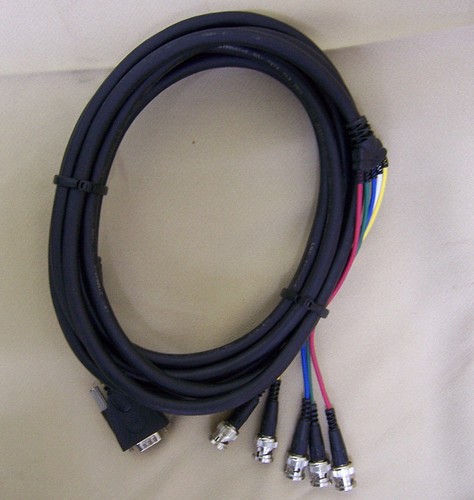 Liberty Wire & Cable LWC E-VGAM-5BNCM 15 ft Male VGA to MALE BNC RGBHV adapter - Picture 8 of 10