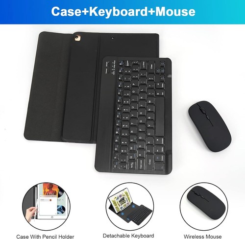 Wireless Keyboard Case + Mouse For iPad Mini 7 Mini 6 Mini 5 Mini 4 Mini 3 2 1 - Picture 8 of 15