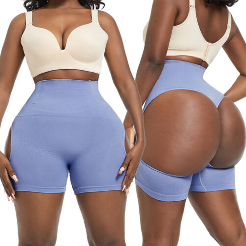 Plus Size Women Hollow Out Slim Fit Yoga Shorts Shapewear Leggings Sporty Pants - Picture 18 of 26