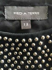 Pied A Terre Designer RRP£89 black Dress Size 12
