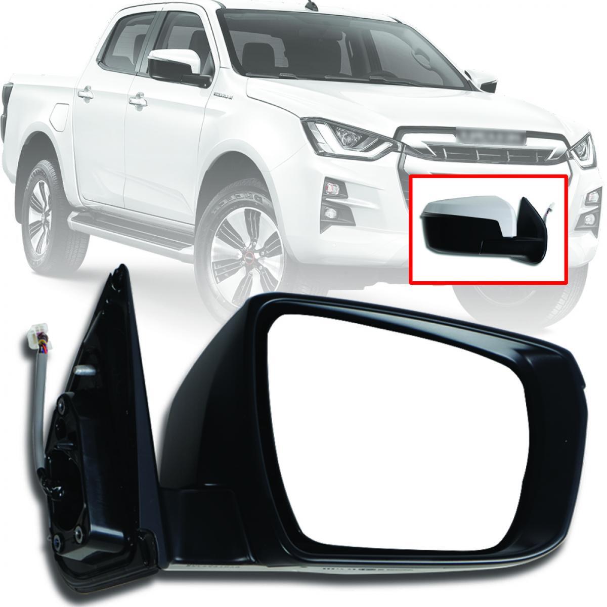FITS ISUZU D-MAX 2019-20 PICKUP RH SIDE MIRROR 7 ELECTRIC FITS ISUZU D-MAX 2019-20 PICKUP RH SIDE MIRROR 7 ELECTRIC